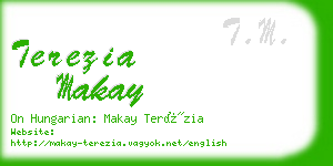 terezia makay business card